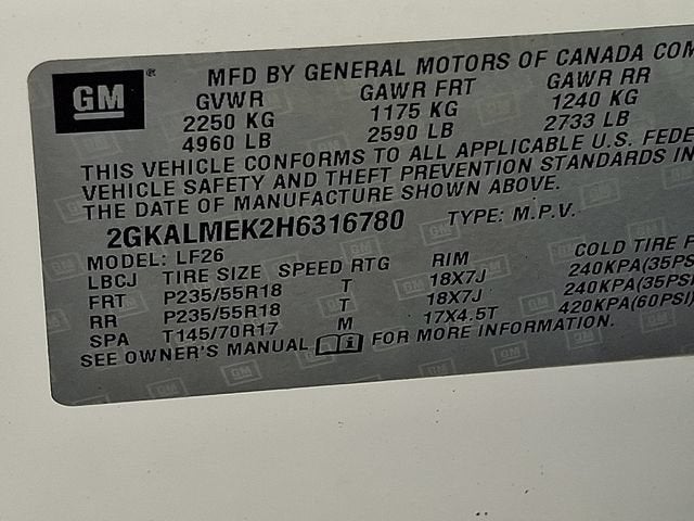2017 GMC Terrain SLE