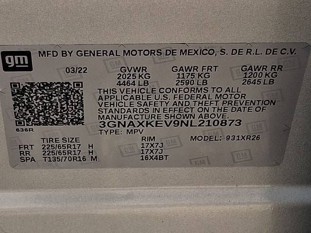 2022 Chevrolet Equinox LT
