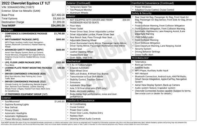 2022 Chevrolet Equinox LT