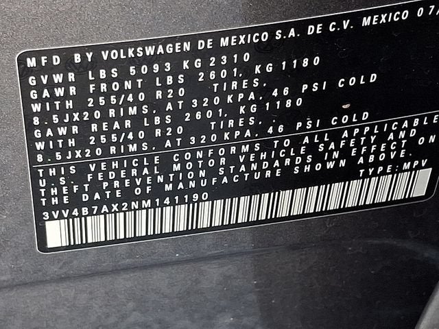 2022 Volkswagen Tiguan 2.0T SEL R-Line