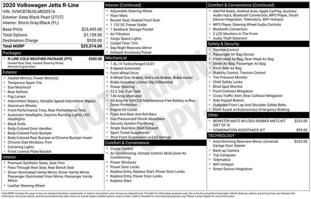 2020 Volkswagen Jetta 1.4T R-Line