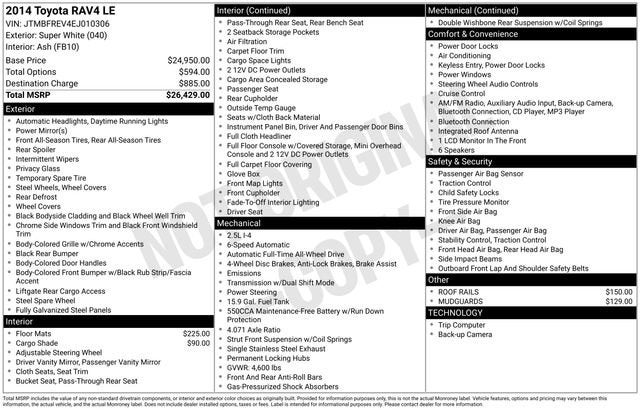 2014 Toyota RAV4 LE